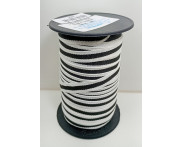 Cadarço 10 mm BIC Branco / Preto - 50 metros